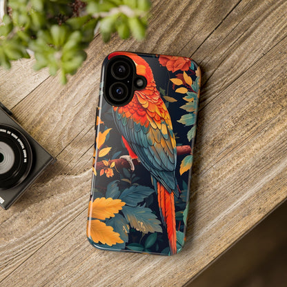 Vibrant Parrot Phone Case - Tough, Stylish, Nature-Inspired, Tropical, Wildlife, Perfect Gift, Summer Vibes