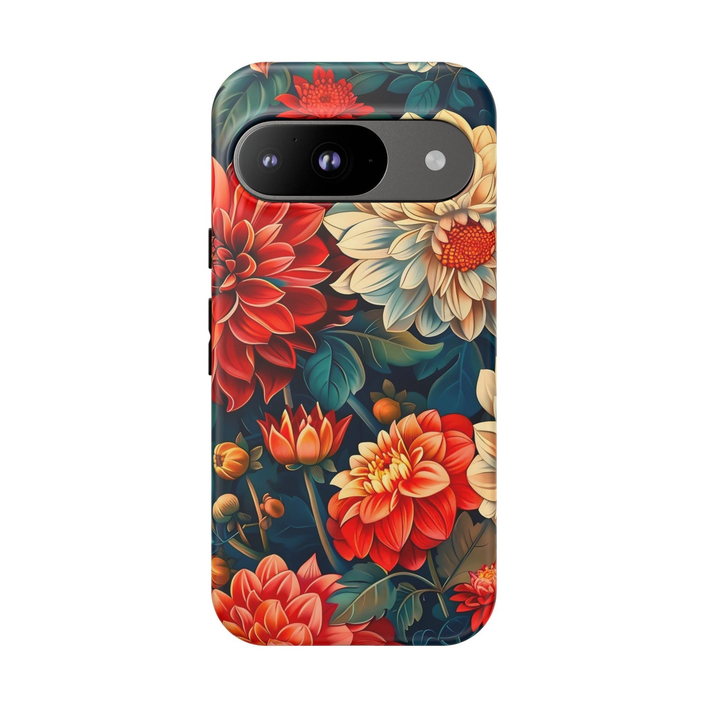 Floral Phone Case - Vibrant Tough Cases, Stylish Floral Cell Phone Cover, Gift for Her, Trendy Phone Accessory, Flower Design