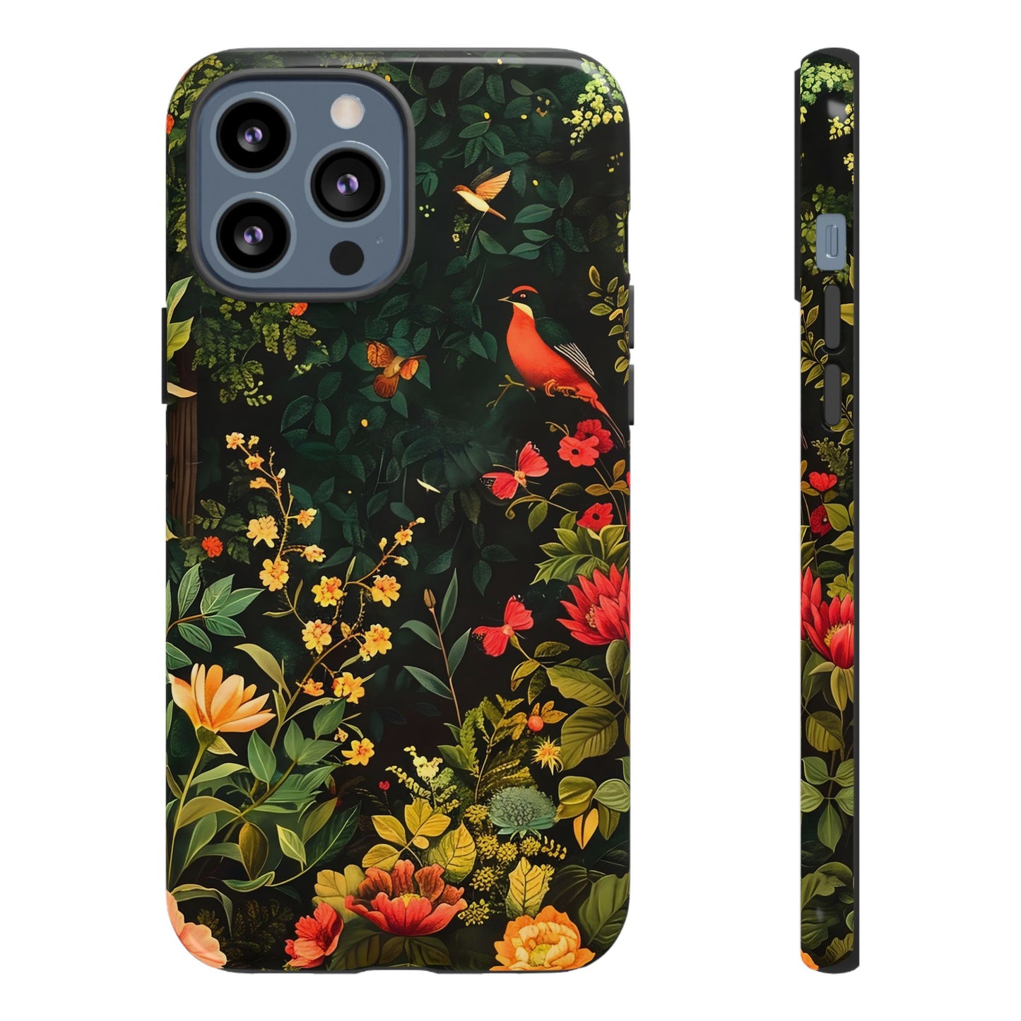 Floral Tough Phone Case, Nature-Inspired Design, Ideal for Garden Lovers, Gift for Birthdays, Christmas, Eco-Friendly Accessory