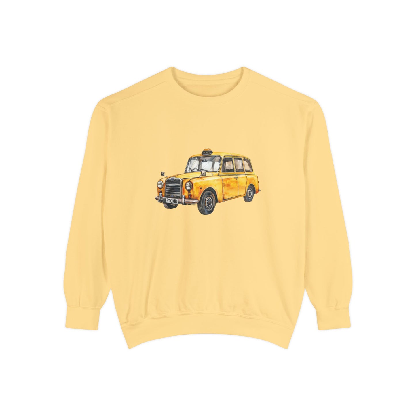 Unisex Garment-Dyed Sweatshirt Elegant - British Vintage Car