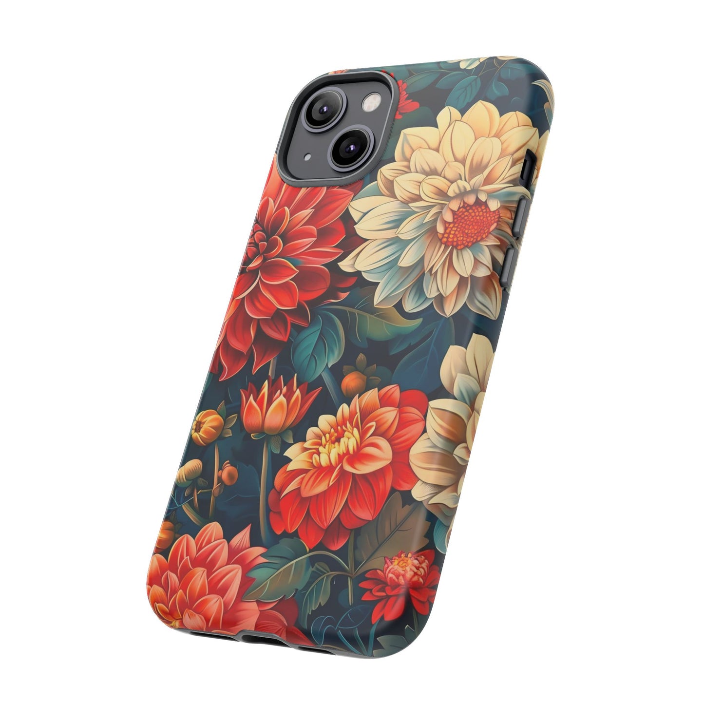 Floral Phone Case - Vibrant Tough Cases, Stylish Floral Cell Phone Cover, Gift for Her, Trendy Phone Accessory, Flower Design
