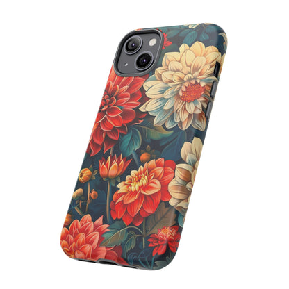 Floral Phone Case - Vibrant Tough Cases, Stylish Floral Cell Phone Cover, Gift for Her, Trendy Phone Accessory, Flower Design
