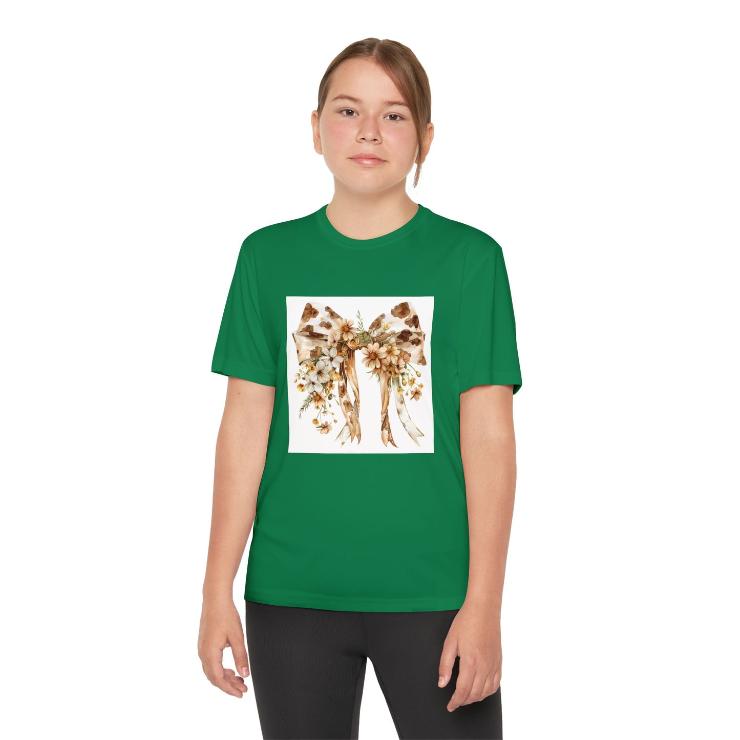 Floral Youth Competitor Tee - Stylish & Comfortable T-Shirt for Active Kids