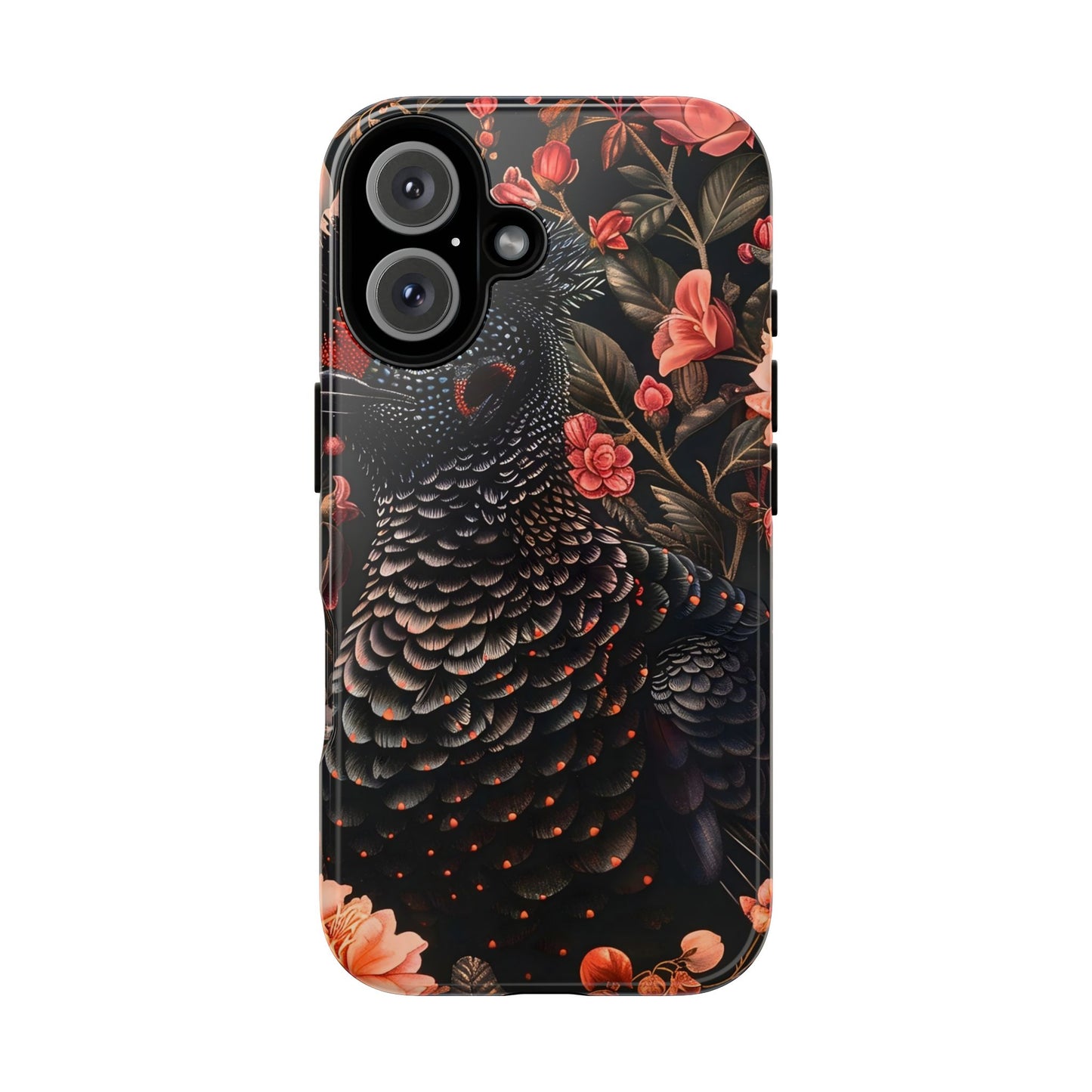 Tough Cases: Floral Design Phone Case, Stylish Protection for Your Phone, Unique Gift for Bird Lovers, Vibrant Floral Art, [...]
