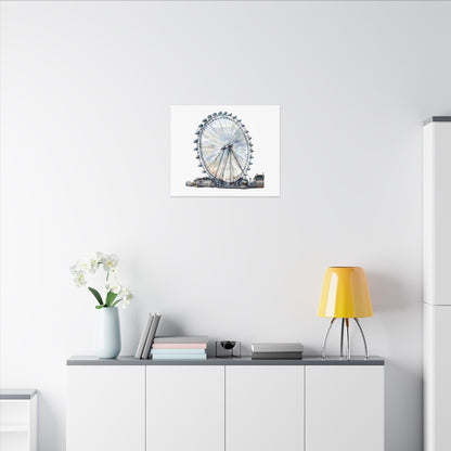 London Eye Canvas Print, Wall Art Decor, Travel Gift, Home Decoration, Unique Art Piece