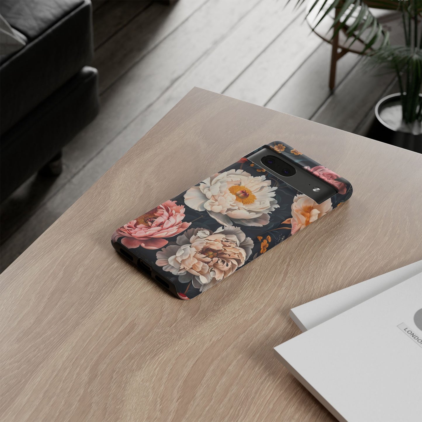 Floral Phone Case, Tough Phone Cover, Flower Design, Unique Gift for Her, Trendy Accessory, Spring Decor