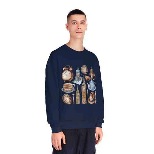 Unisex NuBlend® Crewneck Sweatshirt - Vintage London Icons