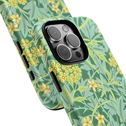 Tough Cases Organic Floral Phone Case, Stylish iPhone Cover, Eco-Friendly Gift, Nature Lover Accessory, Spring Decor, Unique Phone Protector
