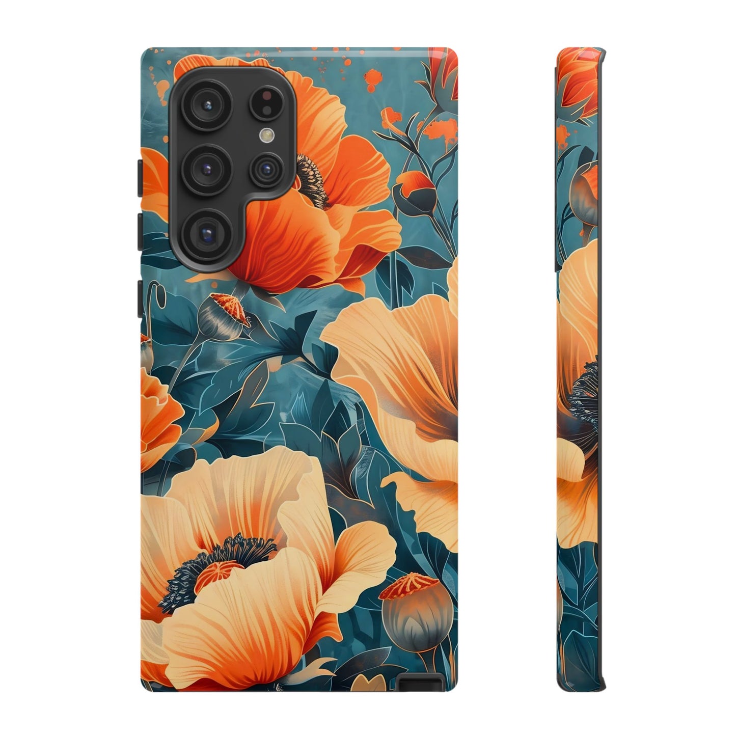 Floral Phone Case, Tough Cases for Protection and Style, Spring Aesthetic, Gift for Her, Phone Accessory for Nature Lovers