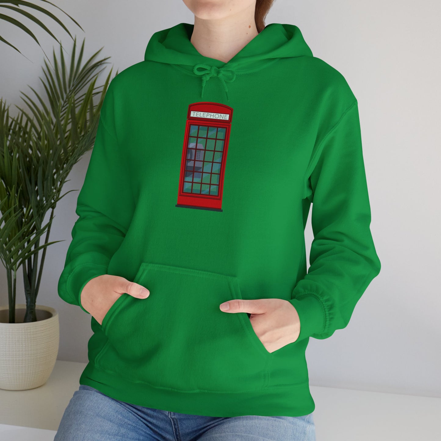 Unisex Heavy Blend™ Hooded Sweatshirt - Iconic British Public Telephone