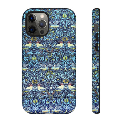 Bird and Floral Pattern Phone Case, Tough Cases, Gift for Nature Lovers, Eco-friendly, Custom Phone Accessories, All-Occasion