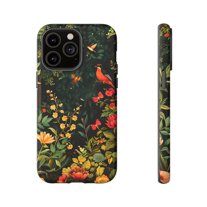 Floral Tough Phone Case, Nature-Inspired Design, Ideal for Garden Lovers, Gift for Birthdays, Christmas, Eco-Friendly Accessory