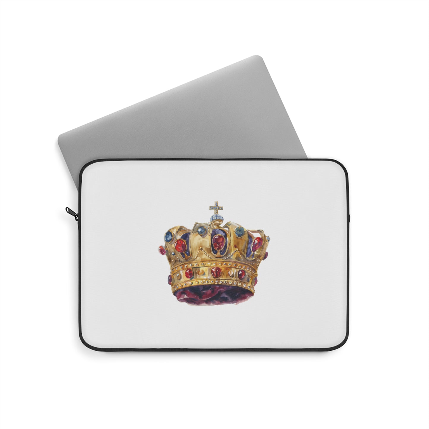 Royal Crown Laptop Sleeve, Queen Laptop Case, King Laptop Bag, Elegant Computer Sleeve, Gift for Her, Tech Accessory