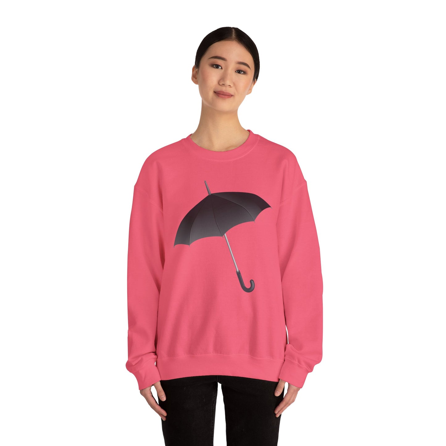 Unisex Heavy Blend™ Crewneck Sweatshirt - Regal Royal Umbrella - Elegant and Majestic Design