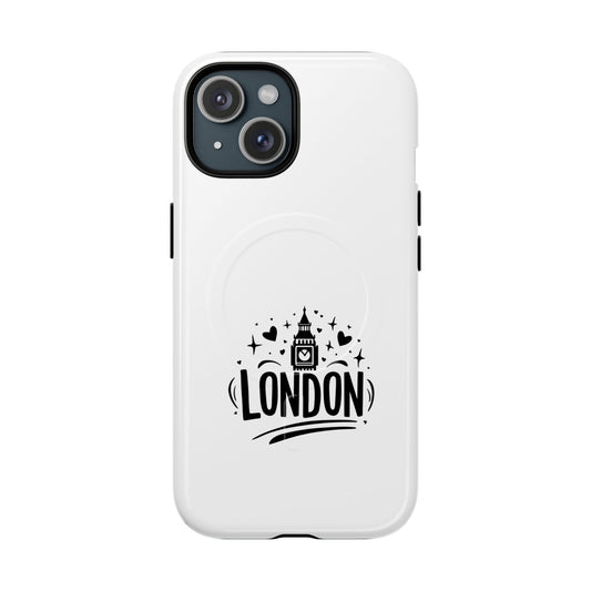 Stylish London-themed Magnetic Phone Case - Durable Protection, Perfect Gift, Unique Design, Travel Accessory, Personalized Cell Cover
