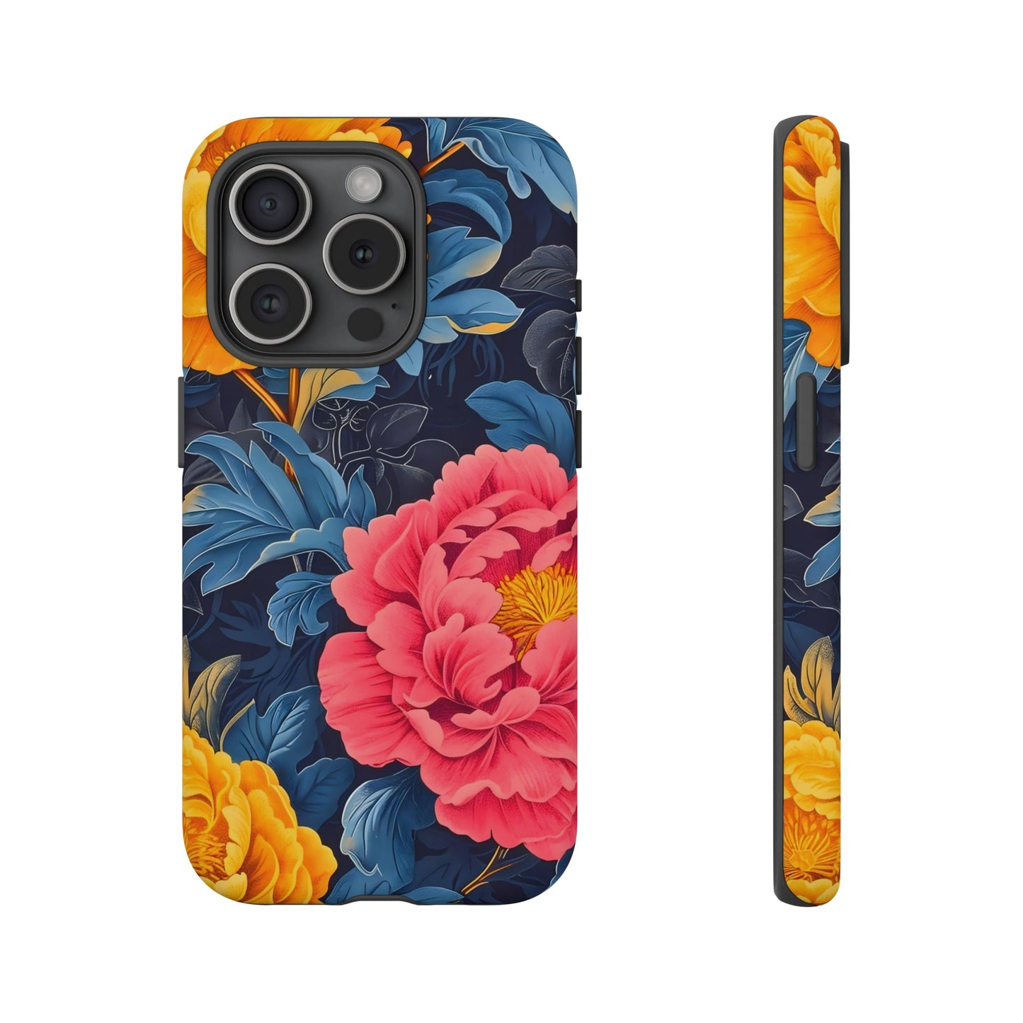 Floral Phone Case, Tough Cases, Stylish Mobile Cover, Gifts for Her, Phone Accessories, Unique Flower Design