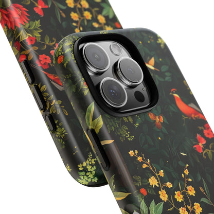 Floral Tough Phone Case, Nature-Inspired Design, Ideal for Garden Lovers, Gift for Birthdays, Christmas, Eco-Friendly Accessory