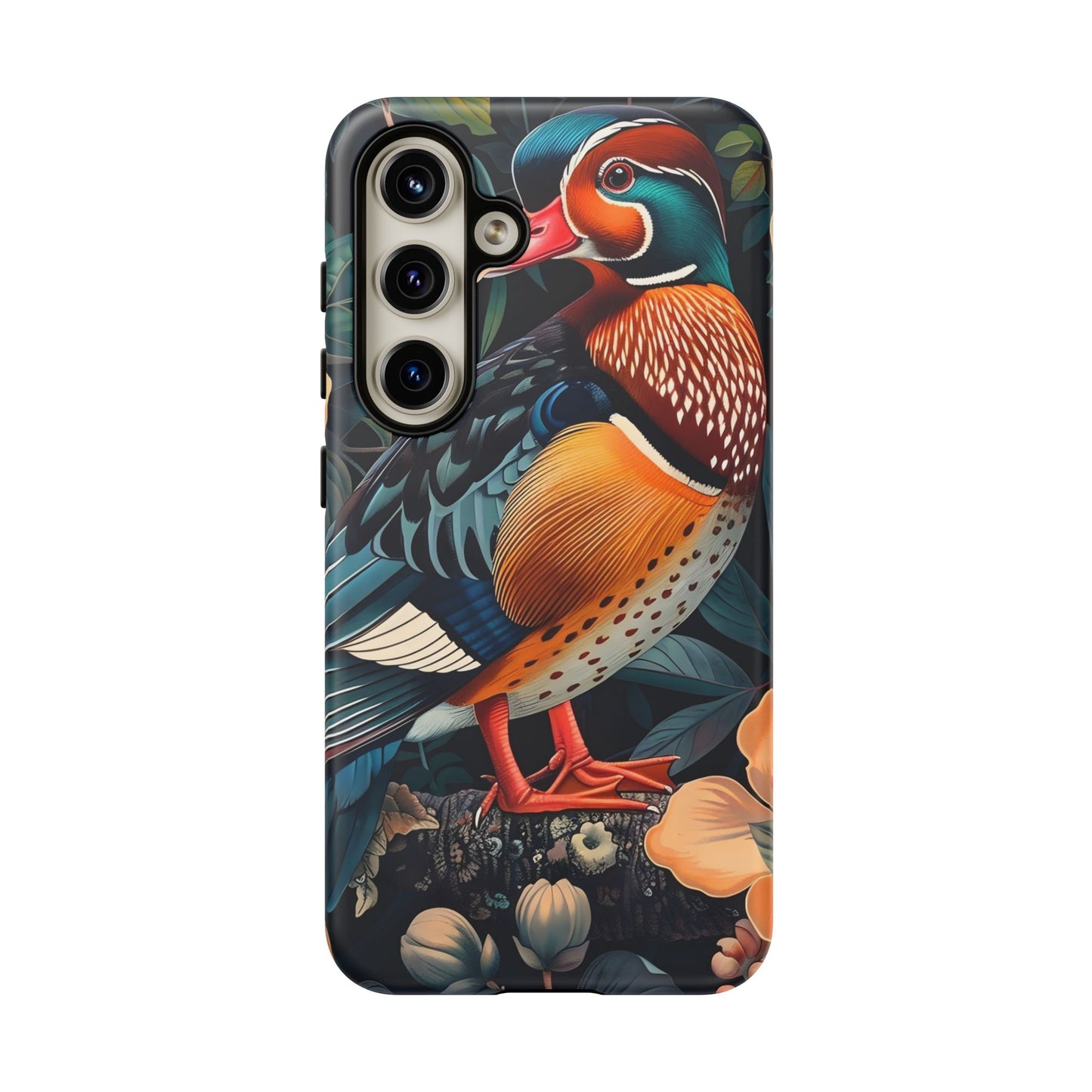 Vibrant Phone Case with Artistic Bird Design, Nature Lover Gift, Wildlife Enthusiast Accessory, Floral Tech Case, Unique Mobile Cover