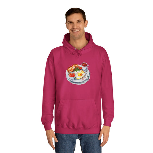 Unisex College Hoodie - Traditional  British Food