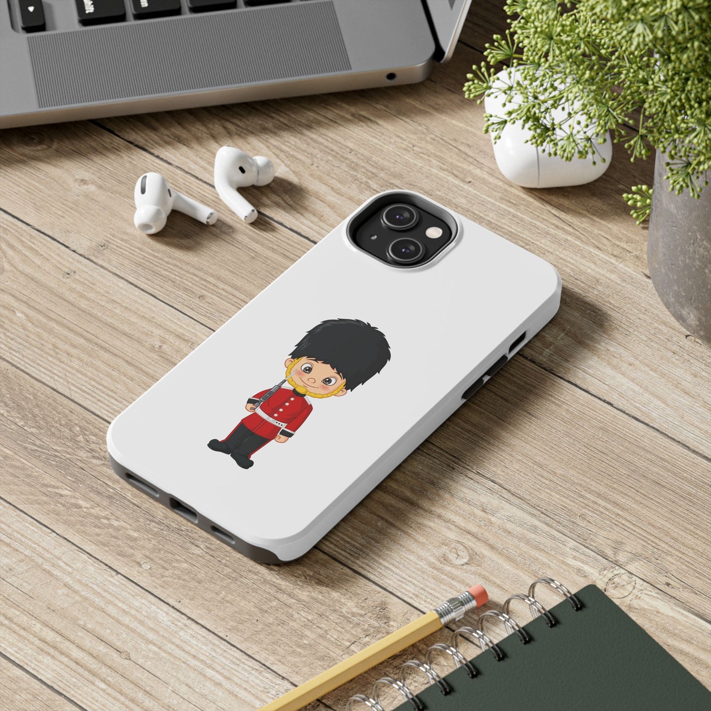 Cartoon Guard Phone Cases, Tough Phone Case for Kids & Adults, British Guard Design, Gift for Royal Fans, Unique Phone Accessories