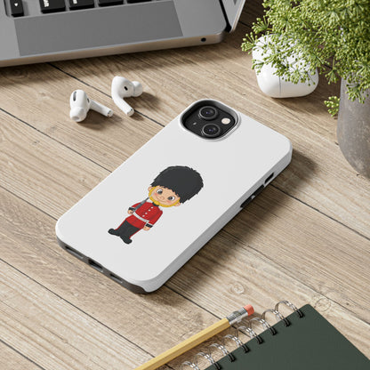 Cartoon Guard Phone Cases, Tough Phone Case for Kids & Adults, British Guard Design, Gift for Royal Fans, Unique Phone Accessories