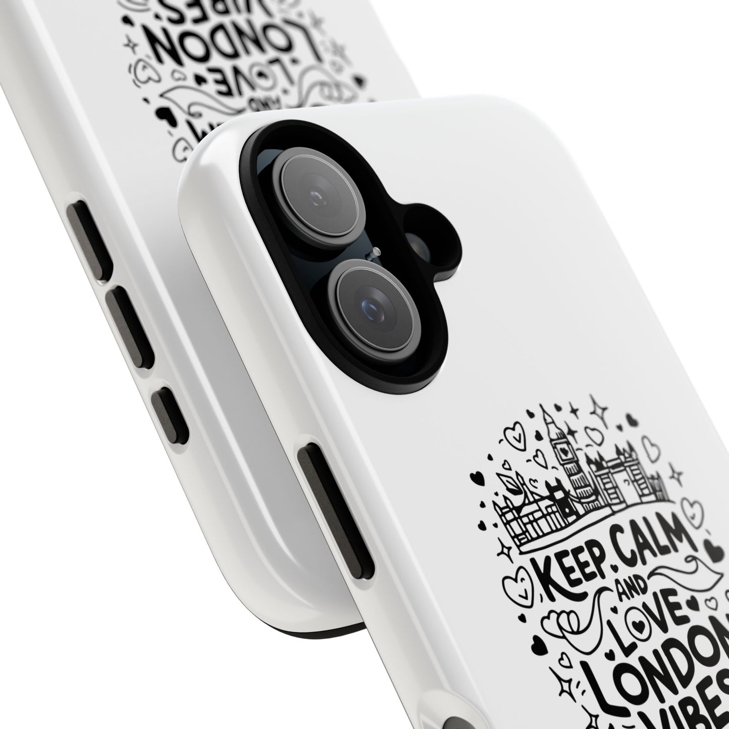 Tough Cases: Keep Calm and Love London Vibes Phone Case