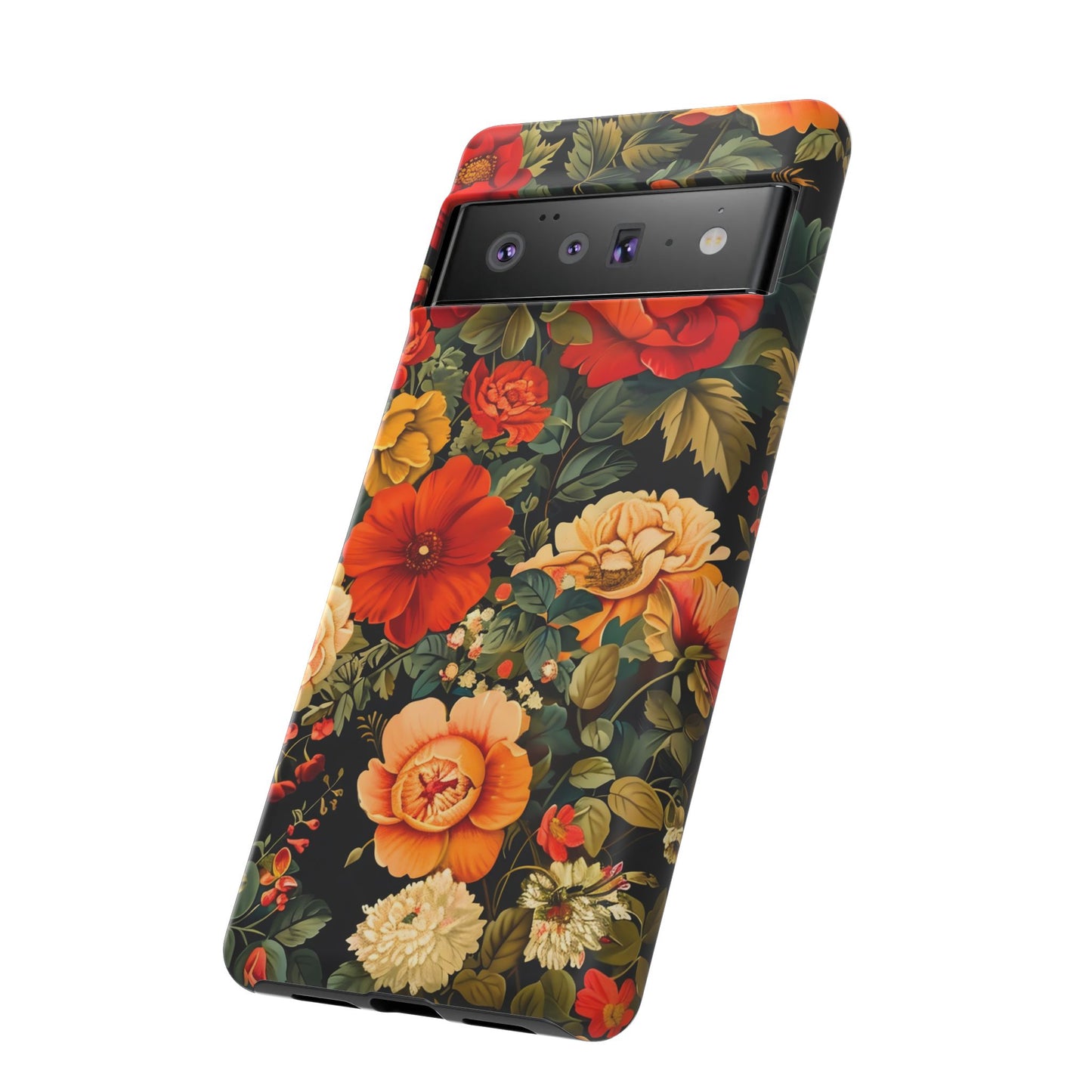 Floral Phone Case, Tough Cases, Decorative Tech Accessories, Gift for Her, Nature Lover Gift, Boho Style Case, Spring Floral Cover