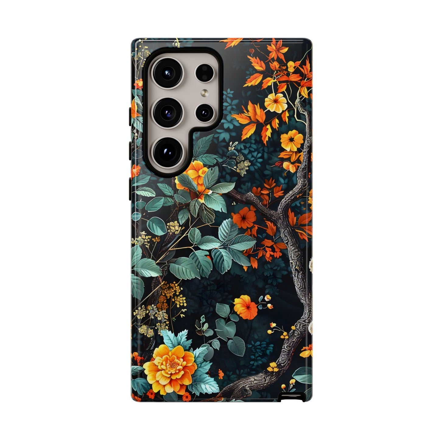 Floral Phone Case | Tough Cases, Protective Cover, Gift for Her, Autumn Vibes, Floral Phone Accessory, Unique Design