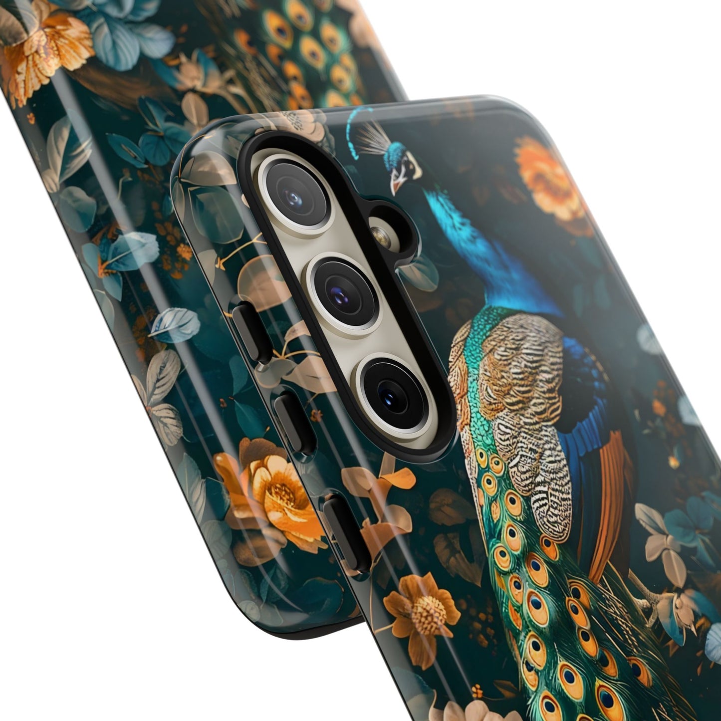 Peacock Phone Case - Elegant Floral Design, Tough Case for Protection, Unique Gift for Nature Lovers, Stylish Accessory, Eco-Friendly