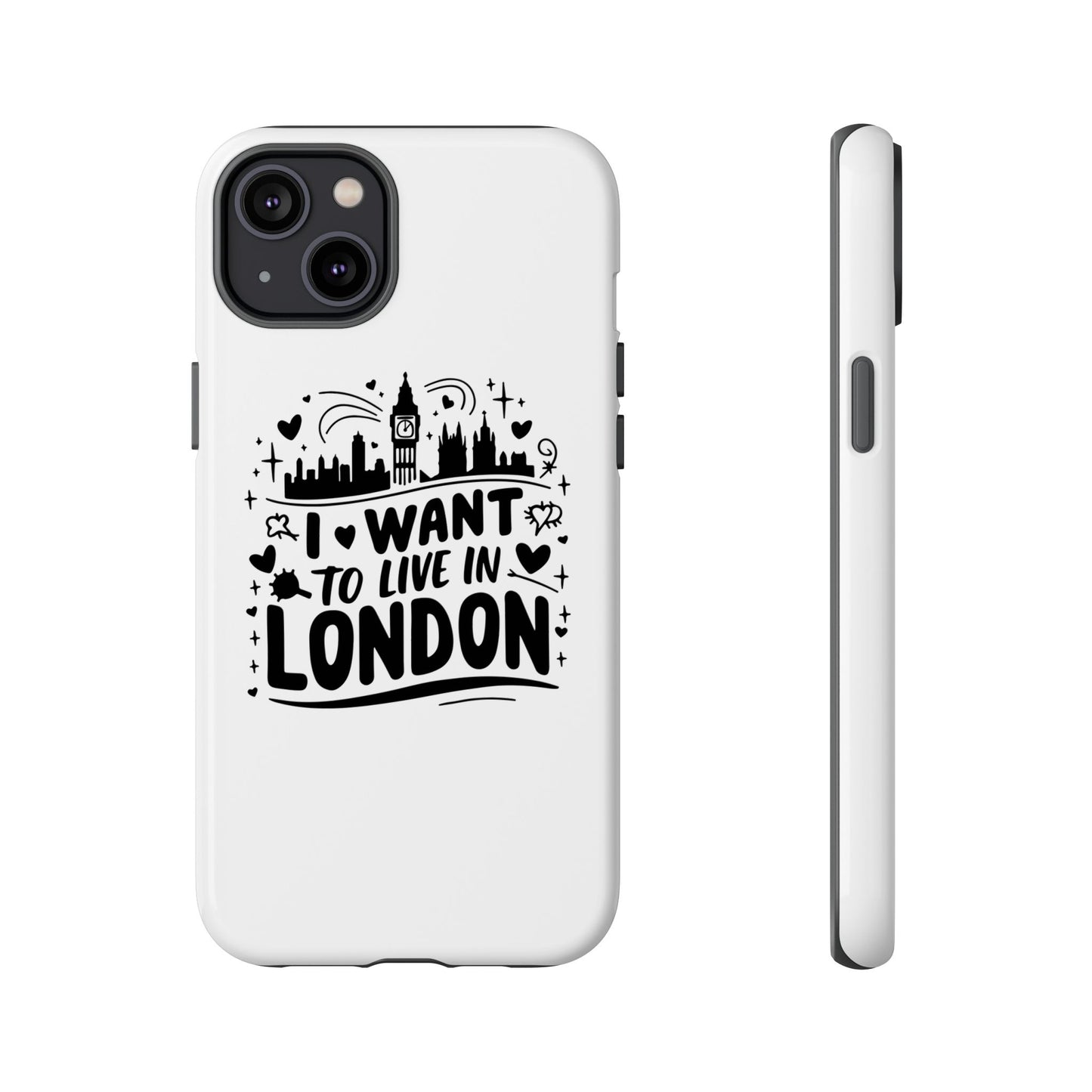 London City iPhone Case, Tough Phone Cover, Travel Gift, London Souvenir, Adventure Accessory, Wanderlust Decor
