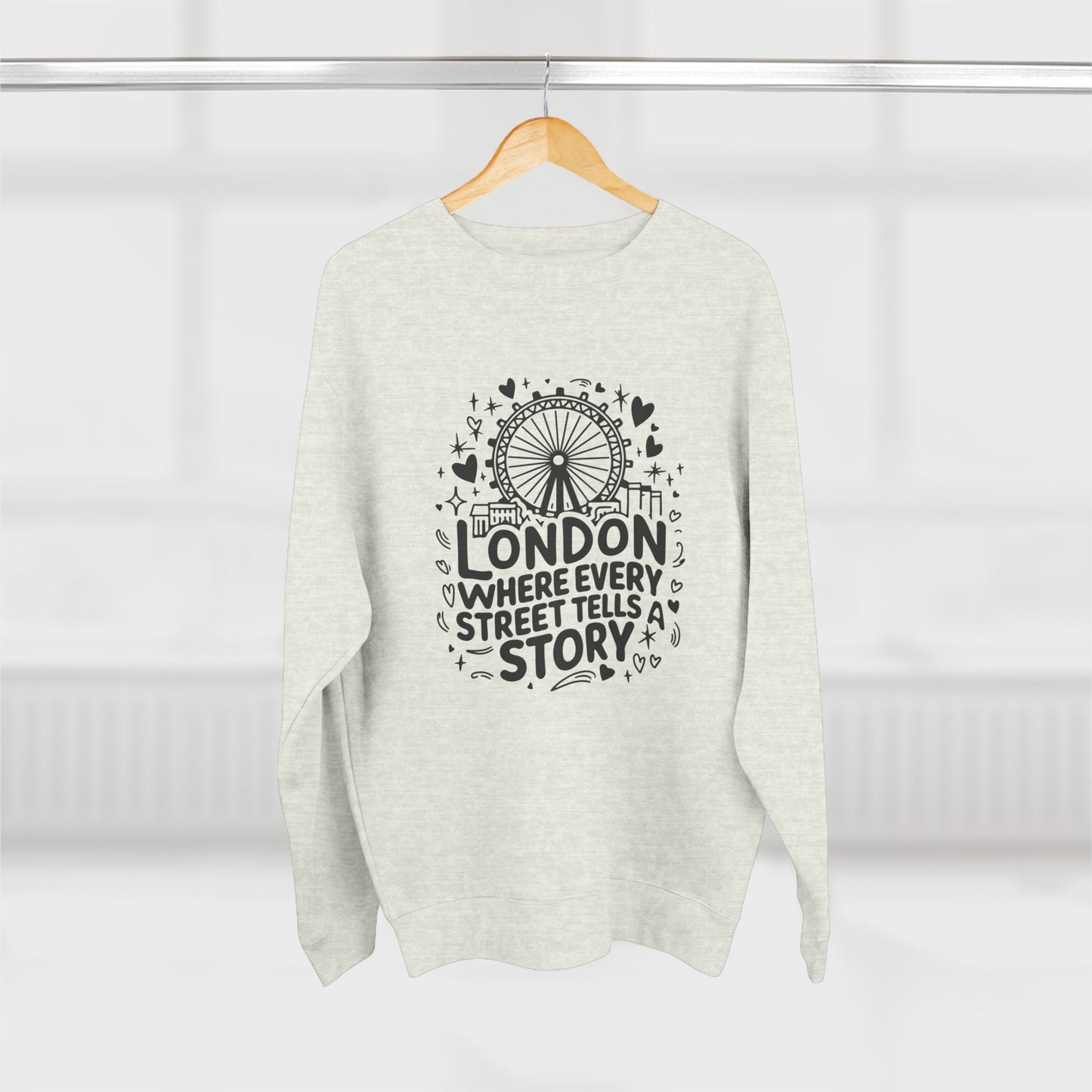 Unisex Crewneck Sweatshirt - London's Story Telling Streets