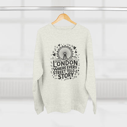 Unisex Crewneck Sweatshirt - London's Story Telling Streets
