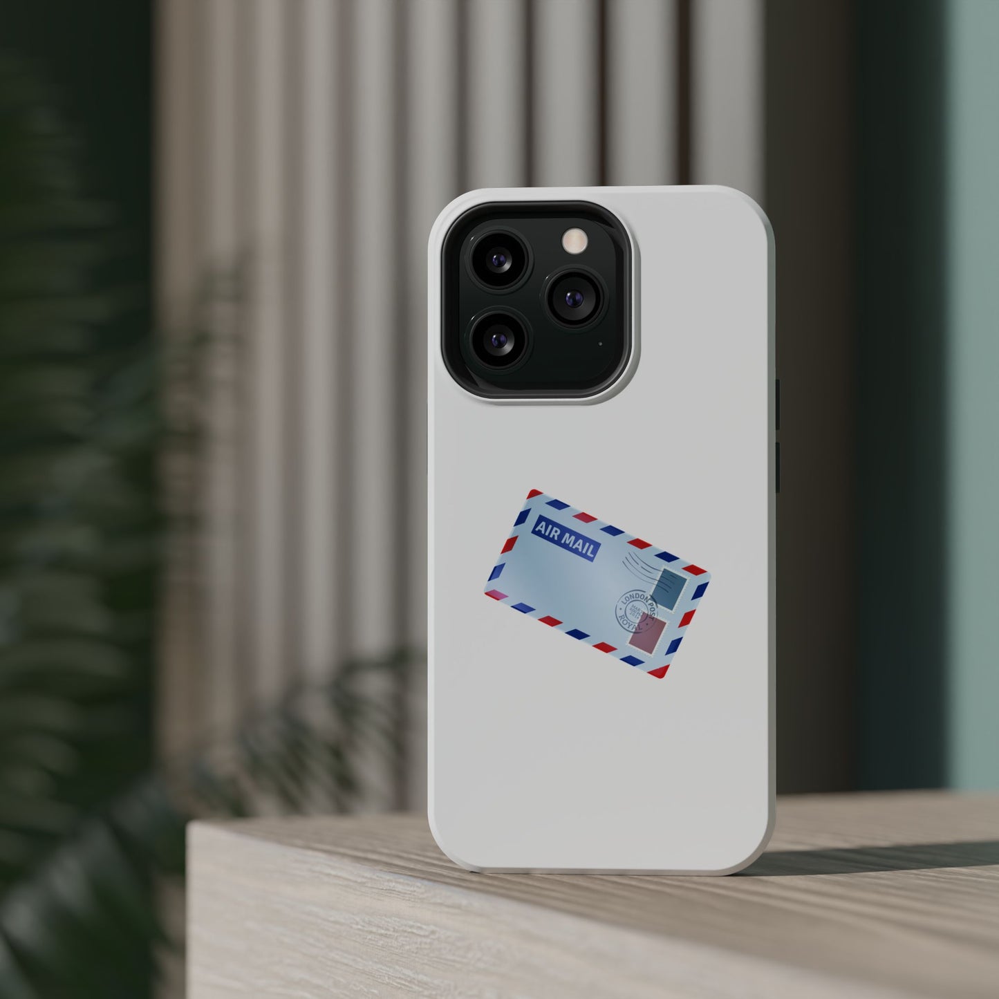 Air Mail Design Magnetic Phone Cases, Custom Phone Cover, Unique Gift for Travelers, Stylish Accessories for Holidays, Fun Phone Cases