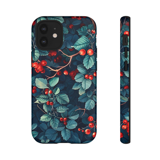 Berry Blossom Phone Case - Nature Lover's Gift, Floral Design, Cute Accessory for Spring, Unique Tech Cover, Perfect for Holidays
