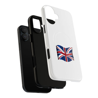 Durable Magnetic Phone Case, UK Flag Design, Protective Cover for iPhone, Stylish Gift for Travelers, Customizable Design