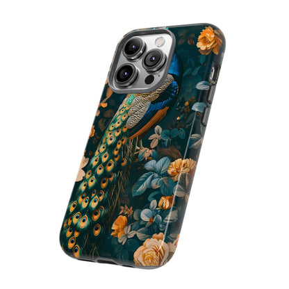 Peacock Phone Case - Elegant Floral Design, Tough Case for Protection, Unique Gift for Nature Lovers, Stylish Accessory, Eco-Friendly