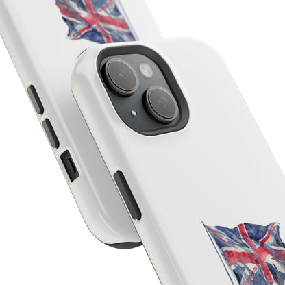 UK Flag Magnetic Tough Case, Durable Phone Cover, British Pride Accessory, Gift for Travelers, Patriot’s Tech Protector
