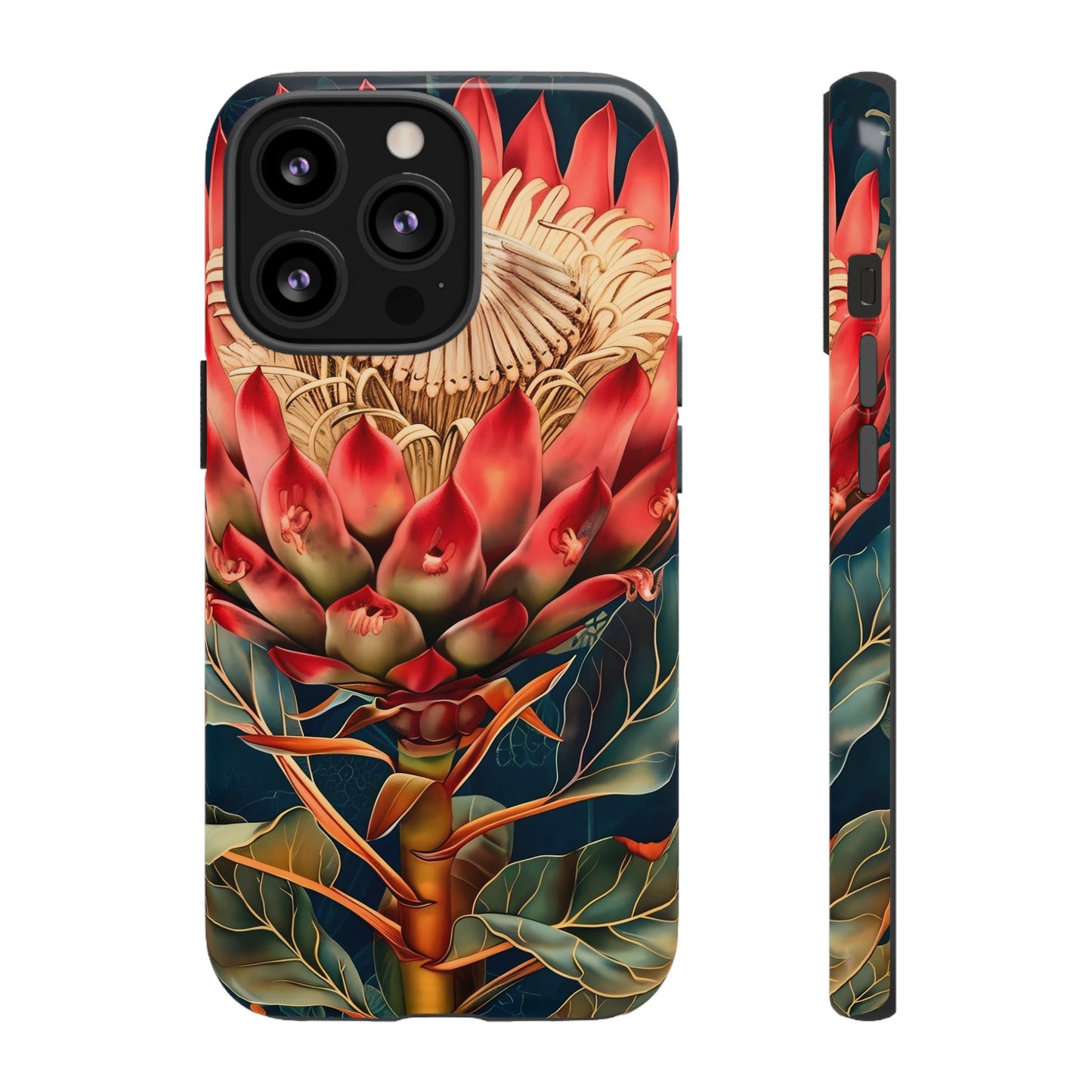 Tough Cases: Vibrant Floral Phone Case, Tough Phone Covers, Floral Art Cases, Nature Design Accessories, Gift for Nature Lovers