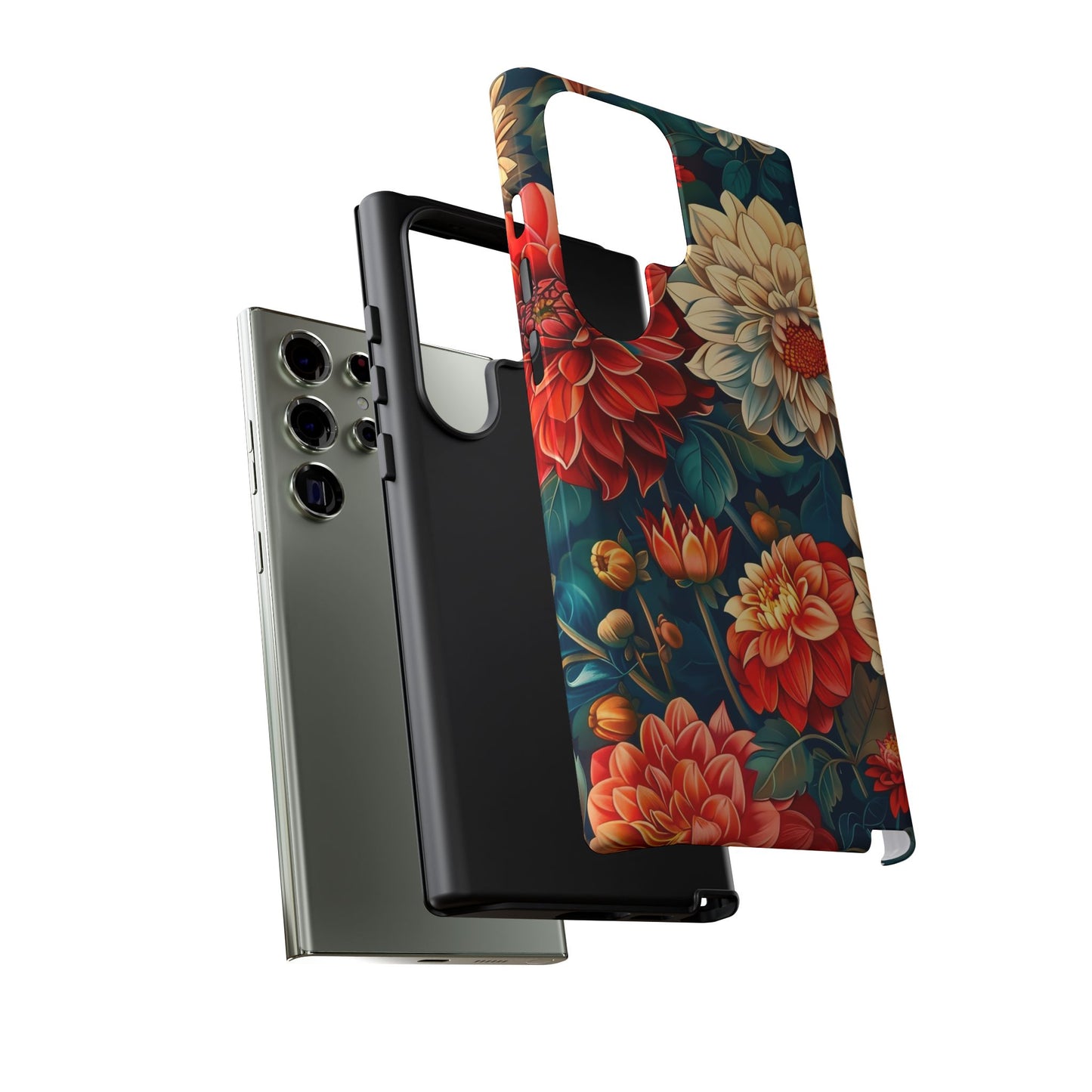 Floral Phone Case - Vibrant Tough Cases, Stylish Floral Cell Phone Cover, Gift for Her, Trendy Phone Accessory, Flower Design