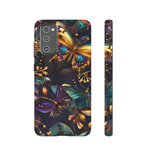Butterfly Elegance Phone Case | Tough Cases for Nature Lovers, Colorful Protective Cover, Gift for Her, Birthday Accessory, Floral Design