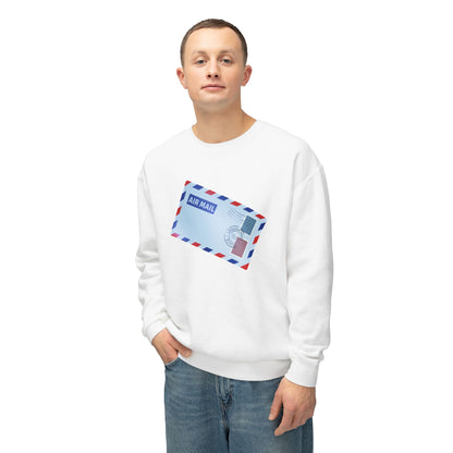 Unisex Lightweight Crewneck Sweatshirt - Vintage British Air Mail
