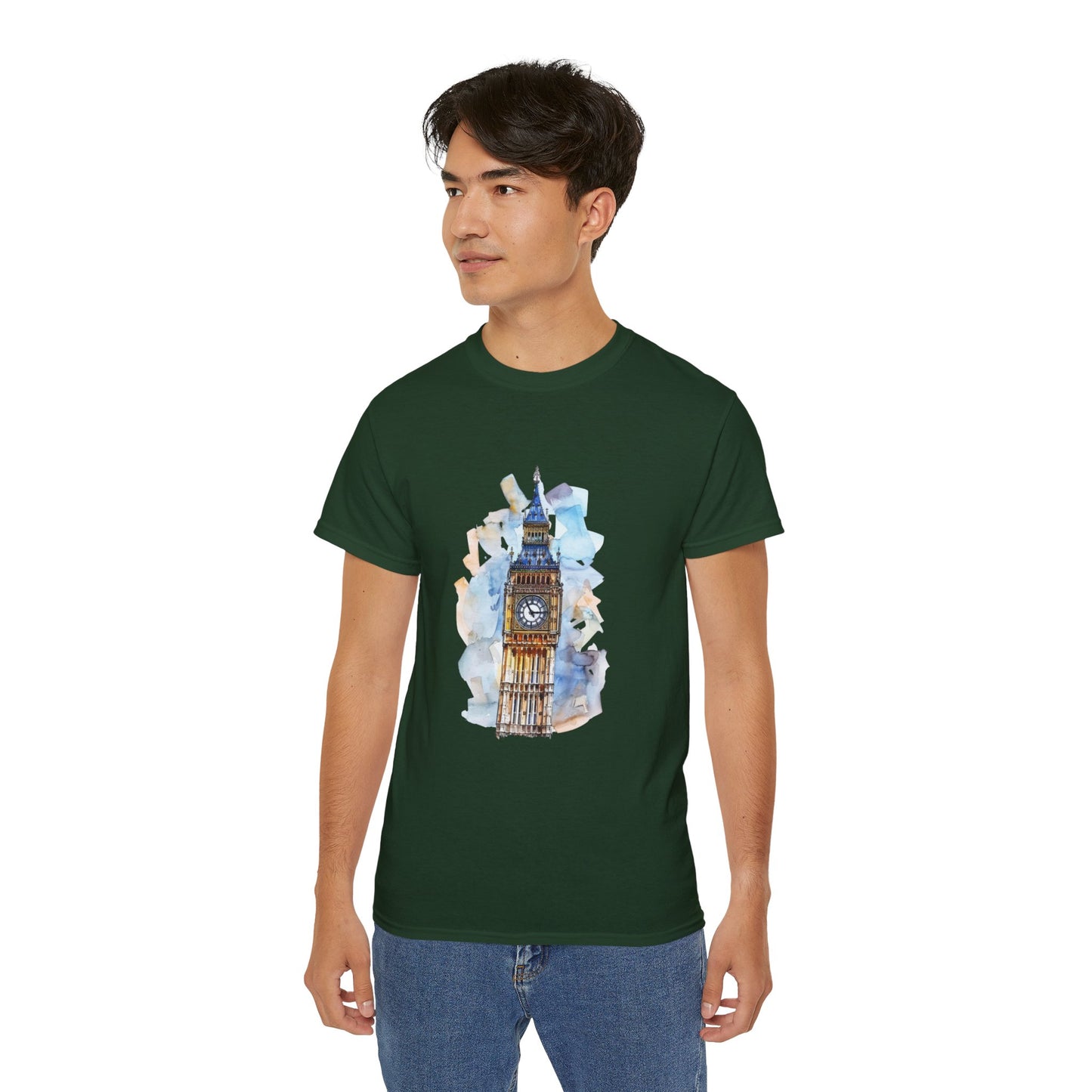 Unisex Ultra Cotton Tee - Iconic Big Ben Clock Tower