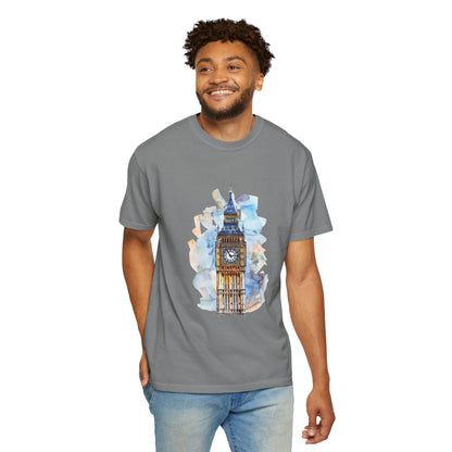 Unisex Garment-Dyed T-shirt - Iconic Big Ben Clock Tower