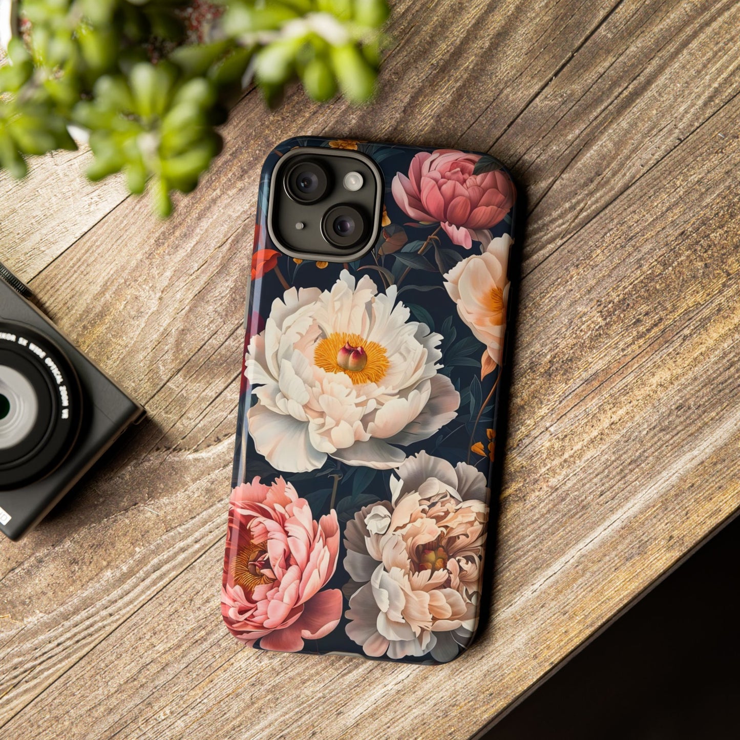 Floral Phone Case, Tough Phone Cover, Flower Design, Unique Gift for Her, Trendy Accessory, Spring Decor