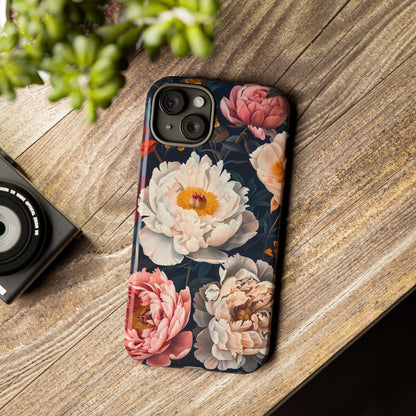 Floral Phone Case, Tough Phone Cover, Flower Design, Unique Gift for Her, Trendy Accessory, Spring Decor