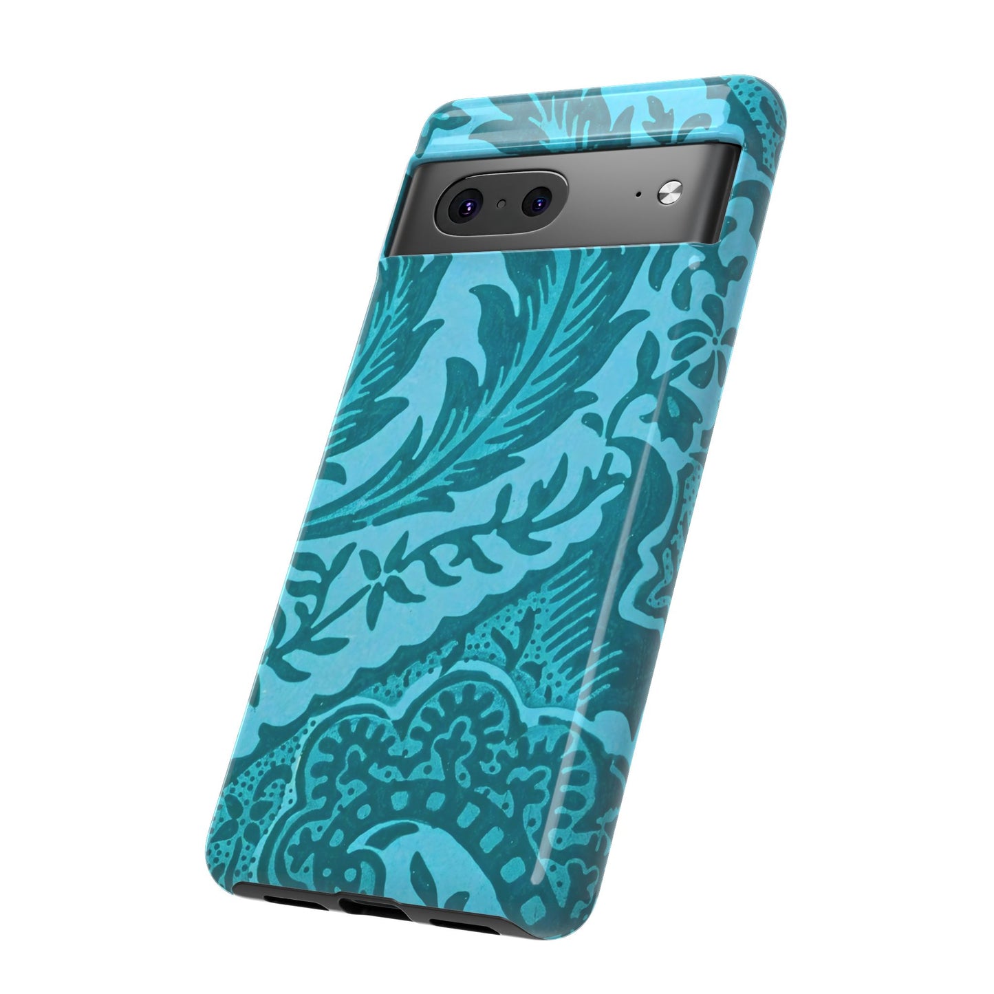 Protective Phone Case with Elegant Teal Design, Tough Cases, Floral Phone Cover, Stylish Smartphone Protection, Gifts for Her, Trendy [...]