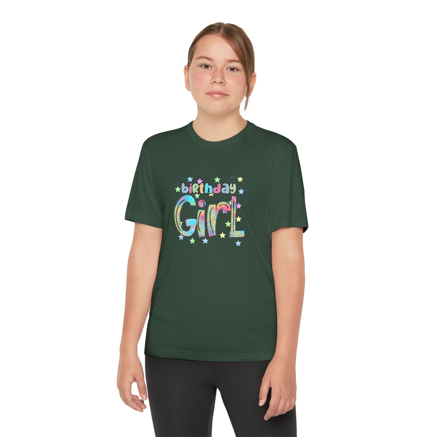 Youth Tee – Animal Print Birthday Girl Sublimation Design - Celebrate in Style!