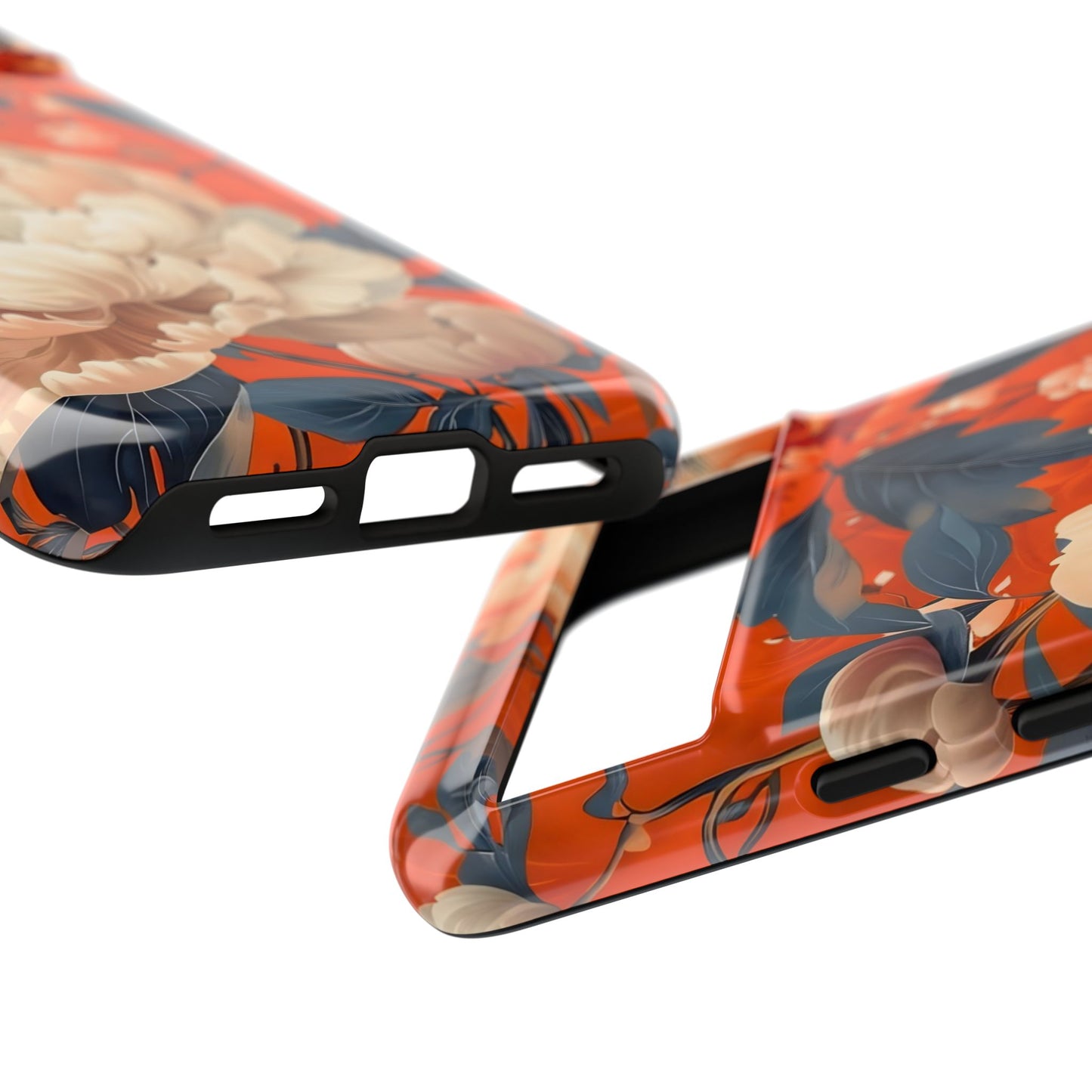 Floral Tough Case, Durable Floral Phone Case, Stylish Protection Case, Gift for Her, Spring Accessories, Mother’s Day Gift
