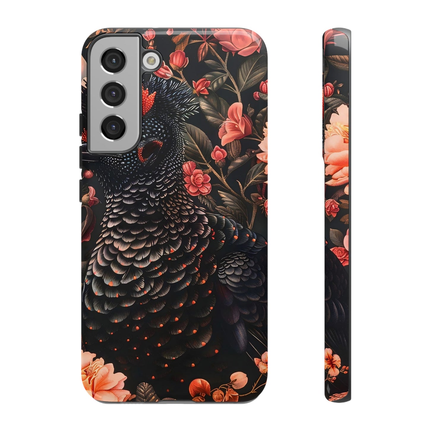 Tough Cases: Floral Design Phone Case, Stylish Protection for Your Phone, Unique Gift for Bird Lovers, Vibrant Floral Art, [...]