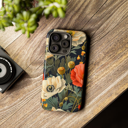 Floral Phone Case - Tough Cases with Vibrant Garden Design, Phone Accessory, Gift for Her, Spring Style, Nature Lover